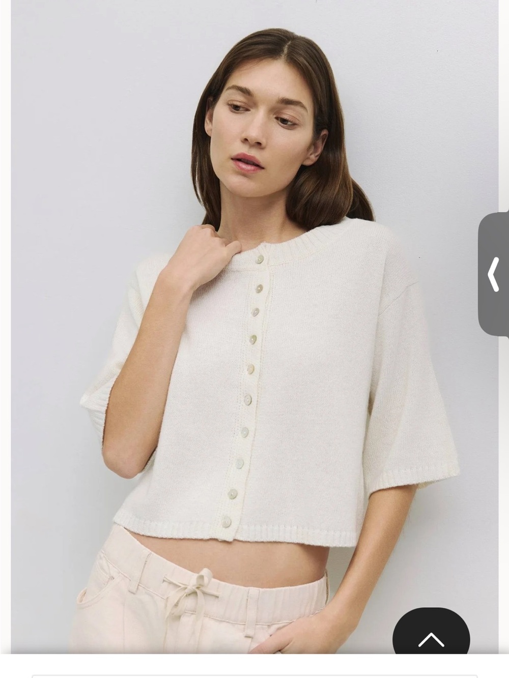 Mod Ref The Stacey Cardigan (small, cream)